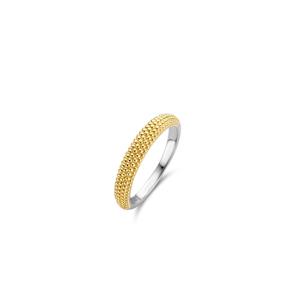 Ti sento ring bolletjes zilver-verguld 12276sy-54