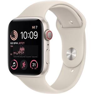 Apple Watch SE (44mm) GPS+4G 2. Generation, Alu mit Sportarmband polarstern/polarstern