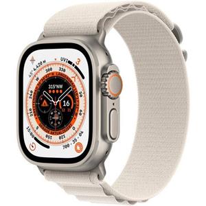 Apple Watch Ultra (49mm) GPS+4G Titan mit Alpine Loop Armband (M) titan/polarstern