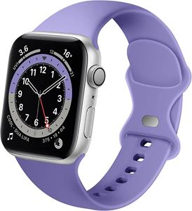 Strap-it Apple Watch siliconen bandje (lila)