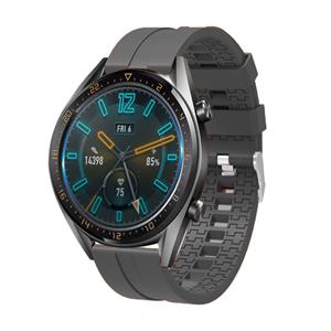 Strap-it Huawei Watch GT extreme silicone band (donkergrijs)