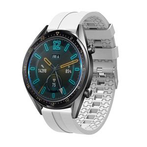 Strap-it Huawei Watch GT extreme silicone band (wit)