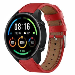 Strap-it Xiaomi Mi Watch leren bandje (rood)