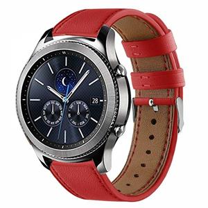 Strap-it Samsung Gear S3 leren bandje (rood)