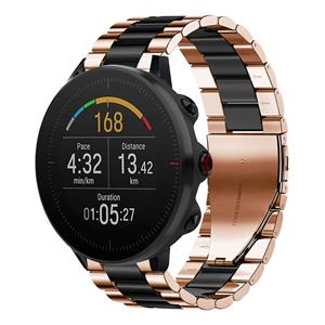 Strap-it Polar Vantage M stalen band (roségoud/zwart)