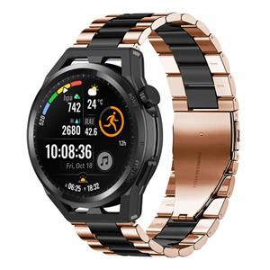 Strap-it Huawei Watch GT Runner stalen band (roségoud/zwart)