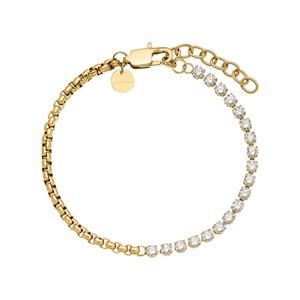 NOELANI Armband voor dames, roestvrij staal, zirkonia synth.