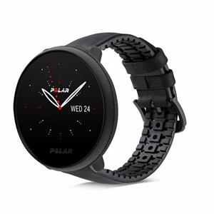 Strap-it Polar Ignite 3 siliconen/leren bandje (groen)