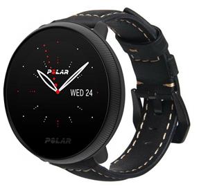 Strap-it Polar Ignite 3 leren bandje (zwart)