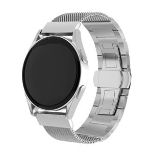 Strap-it Polar Ignite 3 stalen Milanese bandje (zilver)