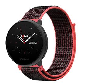 Strap-it Polar Ignite 3 nylon bandje (zwart/rood)
