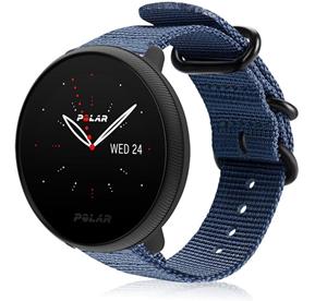 Strap-it Polar Ignite 3 nylon gesp bandje (blauw)