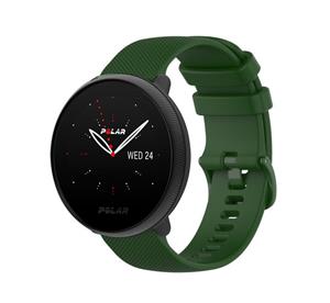 Strap-it Polar Ignite 3 luxe siliconen bandje (donkergroen)