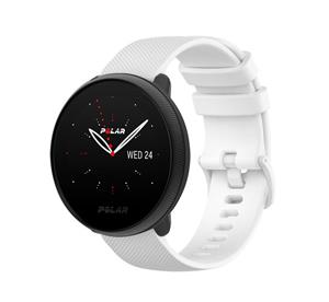 Strap-it Polar Ignite 3 luxe siliconen bandje (wit)