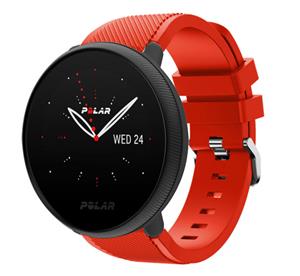 Strap-it Polar Ignite 3 siliconen bandje (rood)