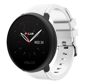 Strap-it Polar Ignite 3 siliconen bandje (wit)