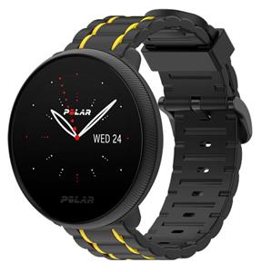 Strap-it Polar Ignite 3 sport gesp band (zwart/geel)