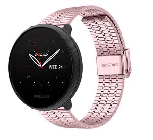 Strap-it Polar Ignite 3 roestvrij stalen bandje (rosé pink)