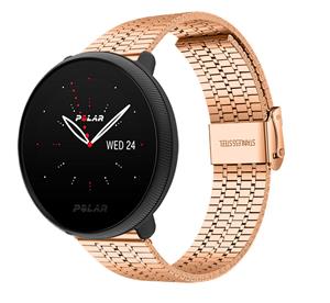 Strap-it Polar Ignite 3 roestvrij stalen bandje (roségoud)