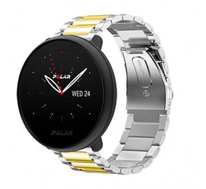 Strap-it Polar Ignite 3 stalen bandje (zilver/goud)