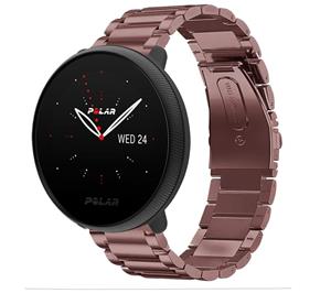 Strap-it Polar Ignite 3 stalen bandje (brons-bruin)