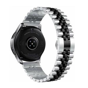 Strap-it Polar Ignite 3 jubilee stalen bandje (zilver/zwart)