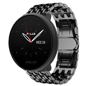 Strap-it Polar Ignite 3 stalen draak bandje (zwart)