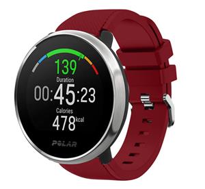 Strap-it Polar Unite twill silicone band (bordeaux)