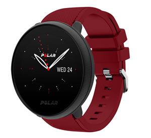 Strap-it Polar Ignite 2 twill silicone band (bordeaux)