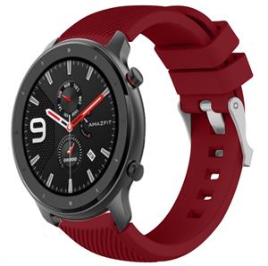 Strap-it Xiaomi Amazfit GTR siliconen bandje (bordeaux)
