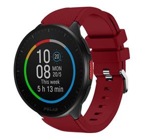 Strap-it Polar Pacer siliconen bandje (bordeaux)