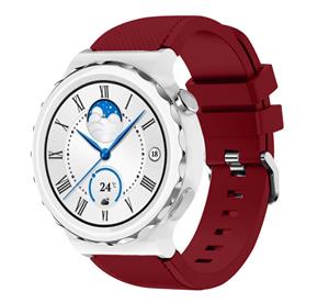 Strap-it Huawei Watch GT 3 Pro 43mm siliconen bandje (bordeaux)