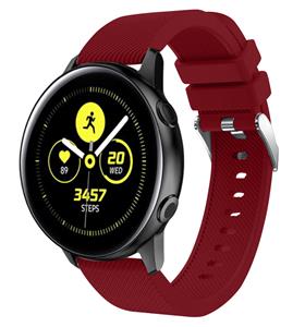 Strap-it Samsung Galaxy Active siliconen bandje (bordeaux)
