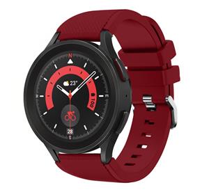 Strap-it Samsung Galaxy Watch 5 Pro siliconen bandje (bordeaux)