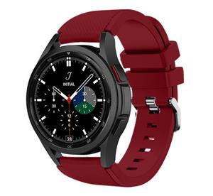Strap-it Samsung Galaxy Watch 4 Classic 46mm siliconen bandje (bordeaux)