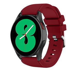 Strap-it Samsung Galaxy Watch 4 44mm siliconen bandje (bordeaux)