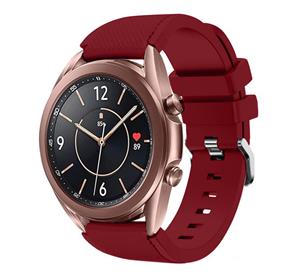Strap-it Samsung Galaxy Watch 3 41mm siliconen bandje (bordeaux)