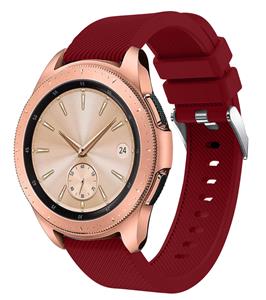 Strap-it Samsung Galaxy Watch 42mm siliconen bandje (bordeaux)