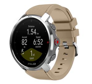 Strap-it Polar Grit X siliconen bandje (beige)