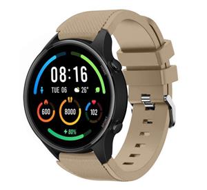 Strap-it Xiaomi Mi Watch siliconen bandje (beige)