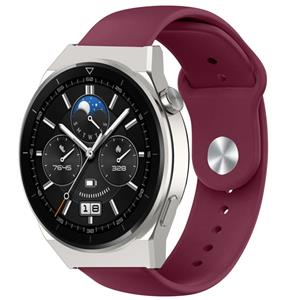 Strap-it Huawei Watch GT 3 Pro 46mm sport bandje (bordeaux)