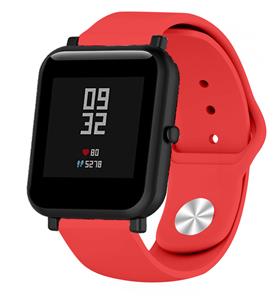 Strap-it Xiaomi Amazfit Bip sport bandje (rood)