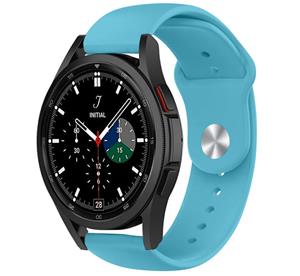 Strap-it Samsung Galaxy Watch 4 Classic 46mm sport bandje (lichtblauw)