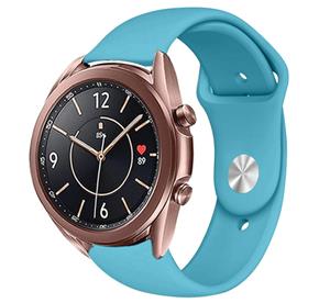 Strap-it Samsung Galaxy Watch 3 41mm sport bandje (lichtblauw)