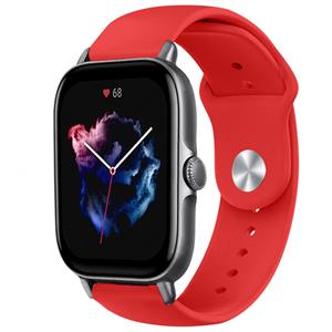 Strap-it Amazfit GTS 3 sport bandje (rood)