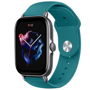 Strap-it Amazfit GTS 3 sport bandje (groen-blauw)