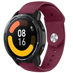 Strap-it Xiaomi Watch S1 sport bandje (bordeaux)
