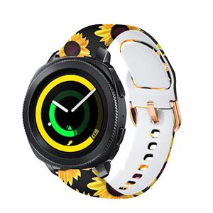 Strap-it Sunny Flower Samsung Gear Sport bandje