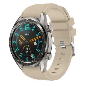 Strap-it Huawei Watch GT siliconen bandje (beige)