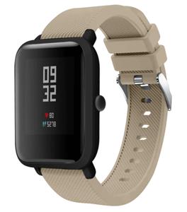 Strap-it Xiaomi Amazfit Bip siliconen bandje (beige)